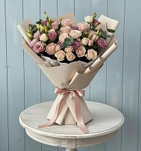 Букет цветов из:  Розы и Лизиантусы в Шолохово