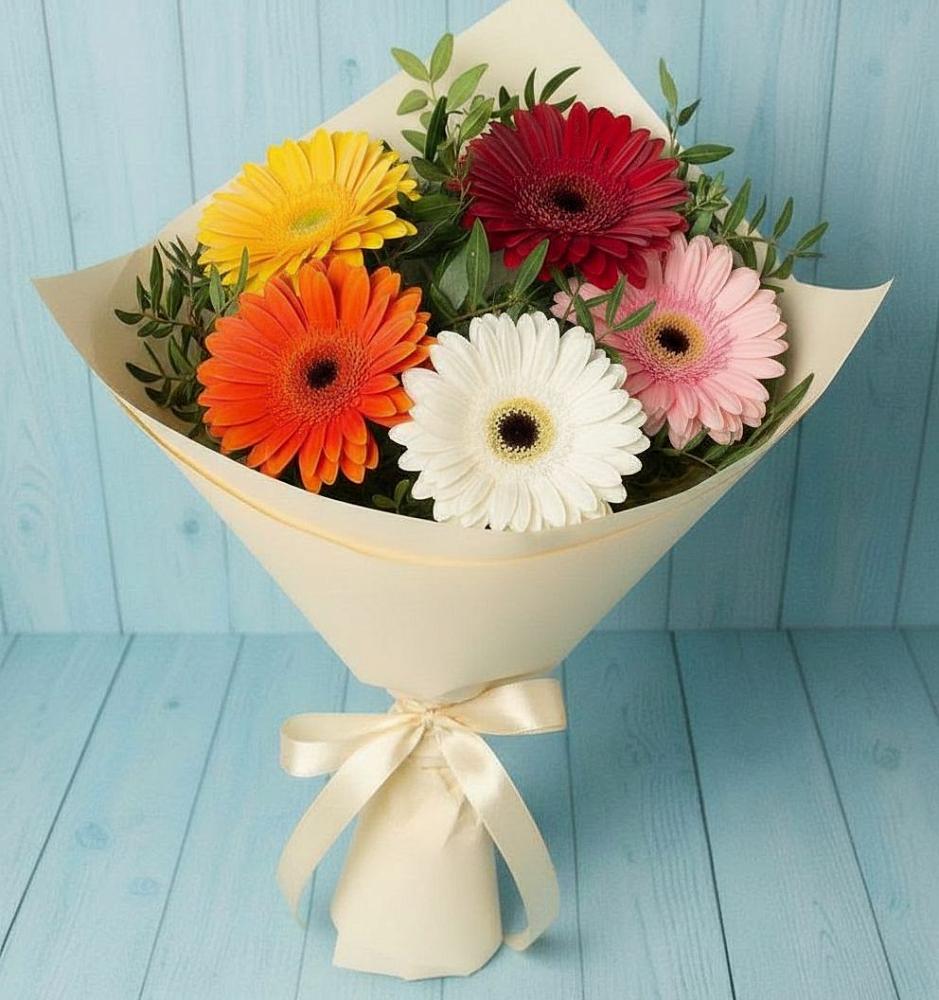 Букет цветов из: Герберы в Шолохово