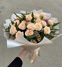 Букет Кремовые розы Латте в Шолохово