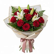 Букет цветов из:  Лилии и Розы в Шолохово