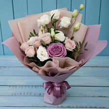 Букет цветов из:  Розы и Лизиантусы в Шолохово