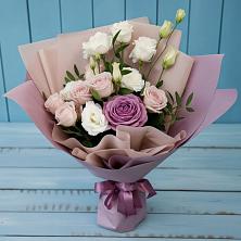 Букет цветов из:  Розы и Лизиантусы в Шолохово