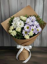 Букет цветов из:  Хризантемы и Розы в Шолохово