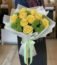 Букет цветов из:  Хризантемы и Розы в Шолохово