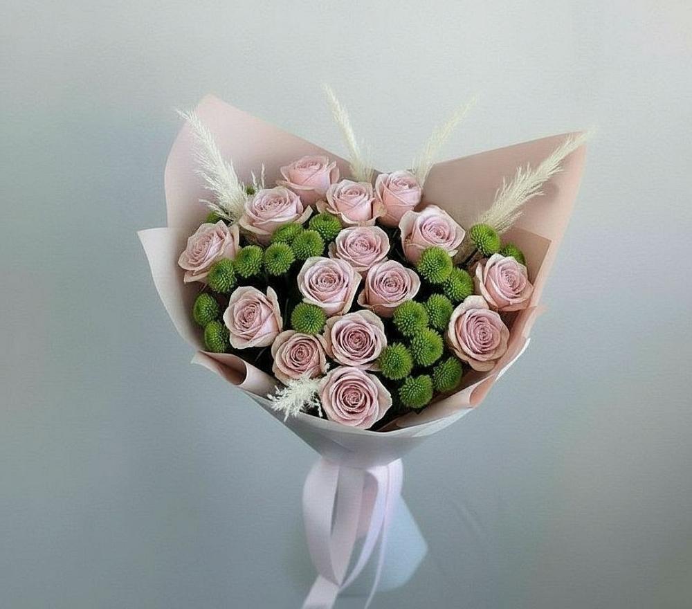 Букет цветов из: Розы и Хризантемы в Шолохово