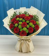 Букет цветов из:  Розы и Хризантемы в Шолохово