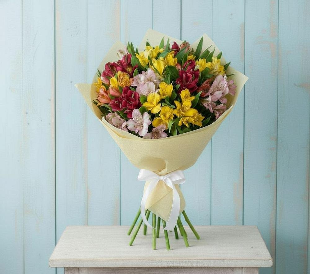 Букет цветов из: Альстромерии в Шолохово