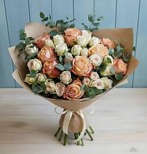 Букет цветов из:  Альстромерии и Розы в Шолохово